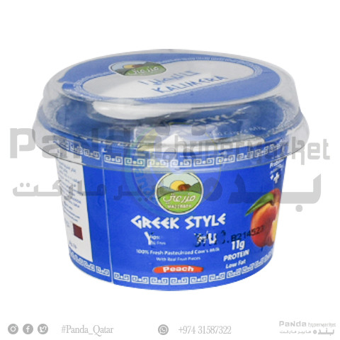 Mazzraty Greek Style Yogurt Peach 170Gm