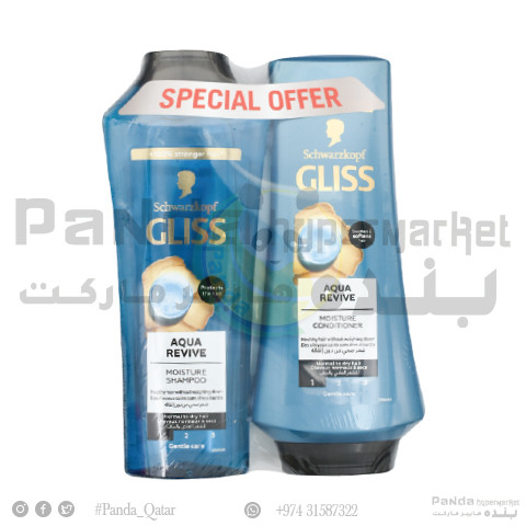 Gliss Aqua Revive Shampo 400Ml+Cond.360Ml