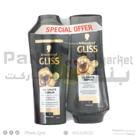 Gliss Ultimate Repair Shampo 400Ml+Cond.360Ml
