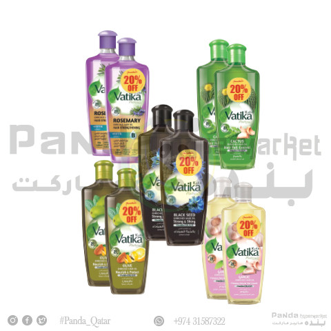 Vatika Hair Oil 2X300Ml  Asstd