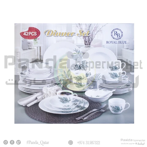 Royal Blue Dinner Set 42Pcs