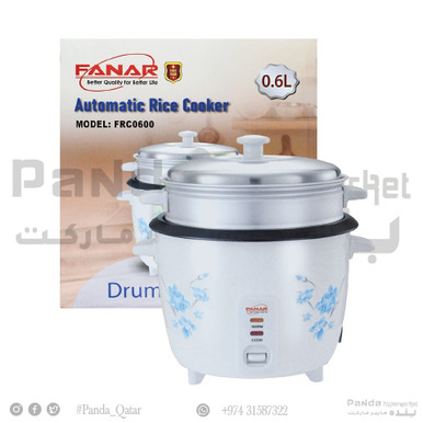 Fanar Drum-Shaped Rice Cooker 0.6L FRC0600 - Panda.qa