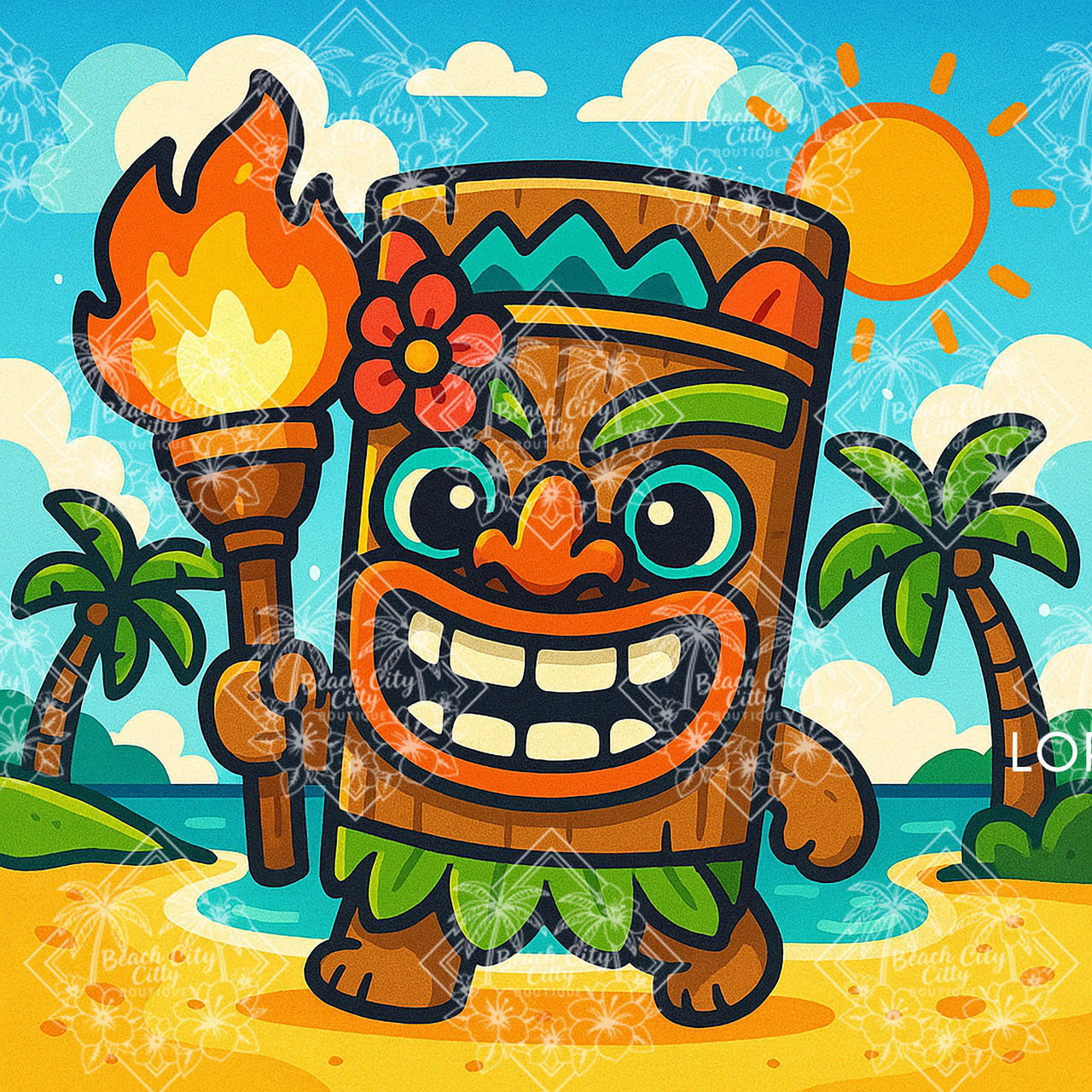 Kawaii Tiki Man - Diamond Art Kit