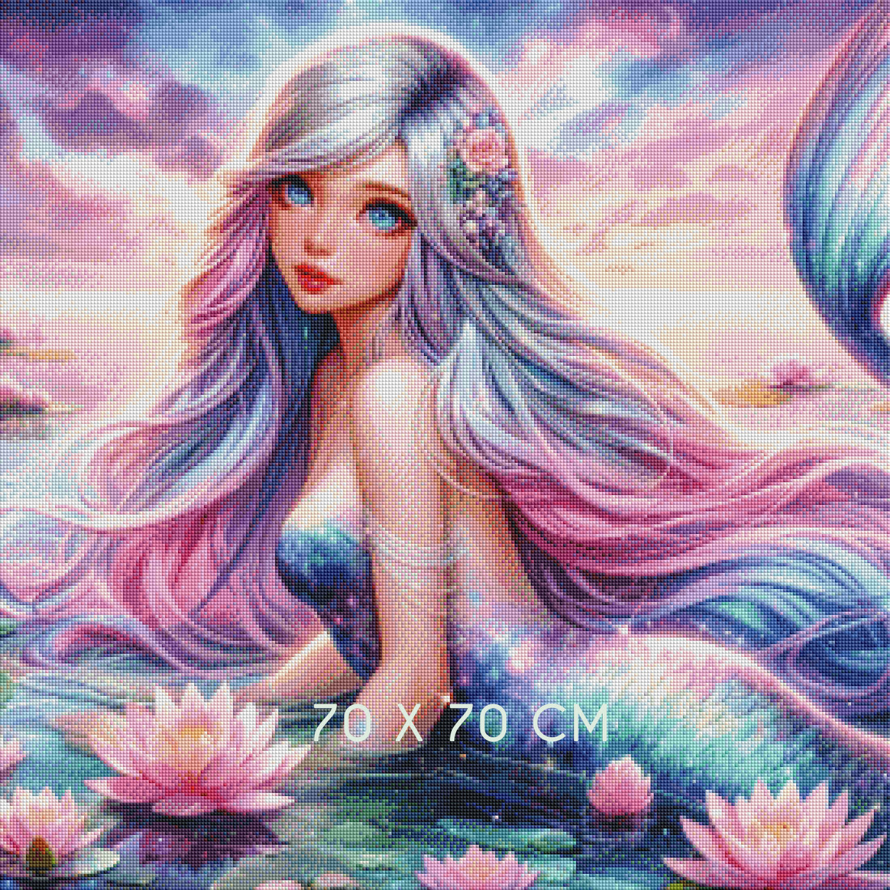 Twilight Lotus Mermaid – Licensed Diamond Art Kit by Dreamy Witch