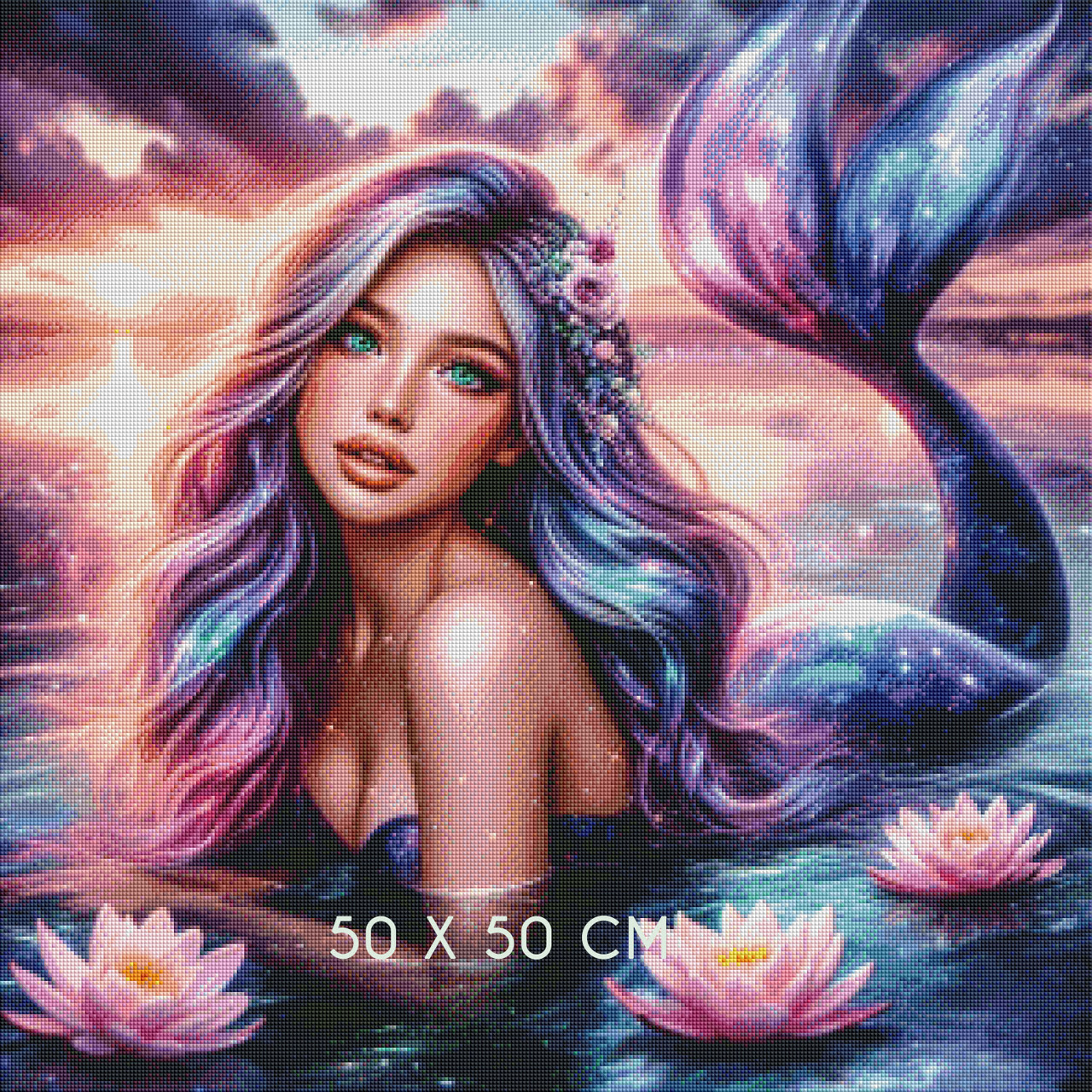 Sunset Galaxy Mermaid – Licensed Diamond Art Kit by Dreamy Witch