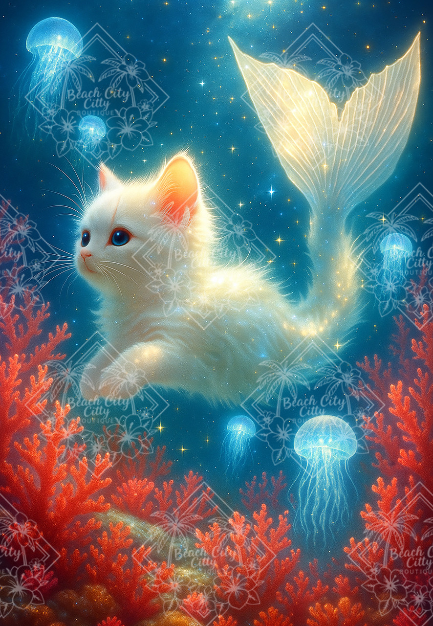Enchanted Merkitty– Licensed Diamond Art Kit by Dreamy Witch