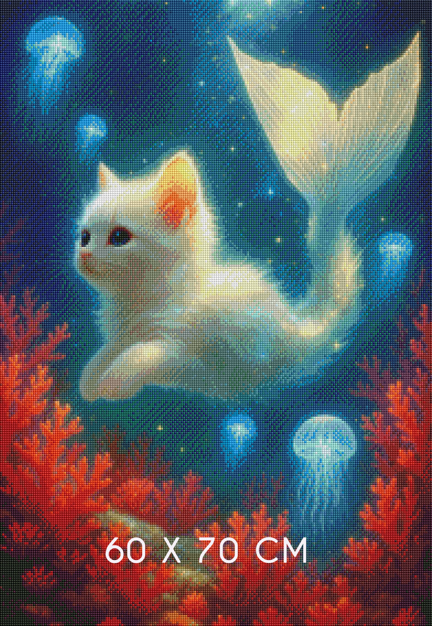 Enchanted Merkitty– Licensed Diamond Art Kit by Dreamy Witch