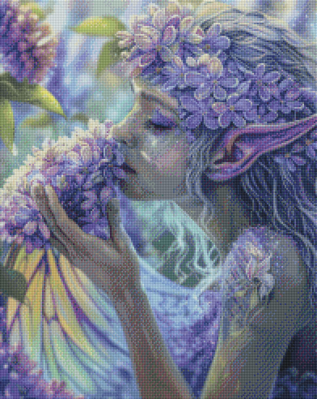 Lilac– Licensed Diamond Art Kit by Mikey Bergman and Artlicensing.com