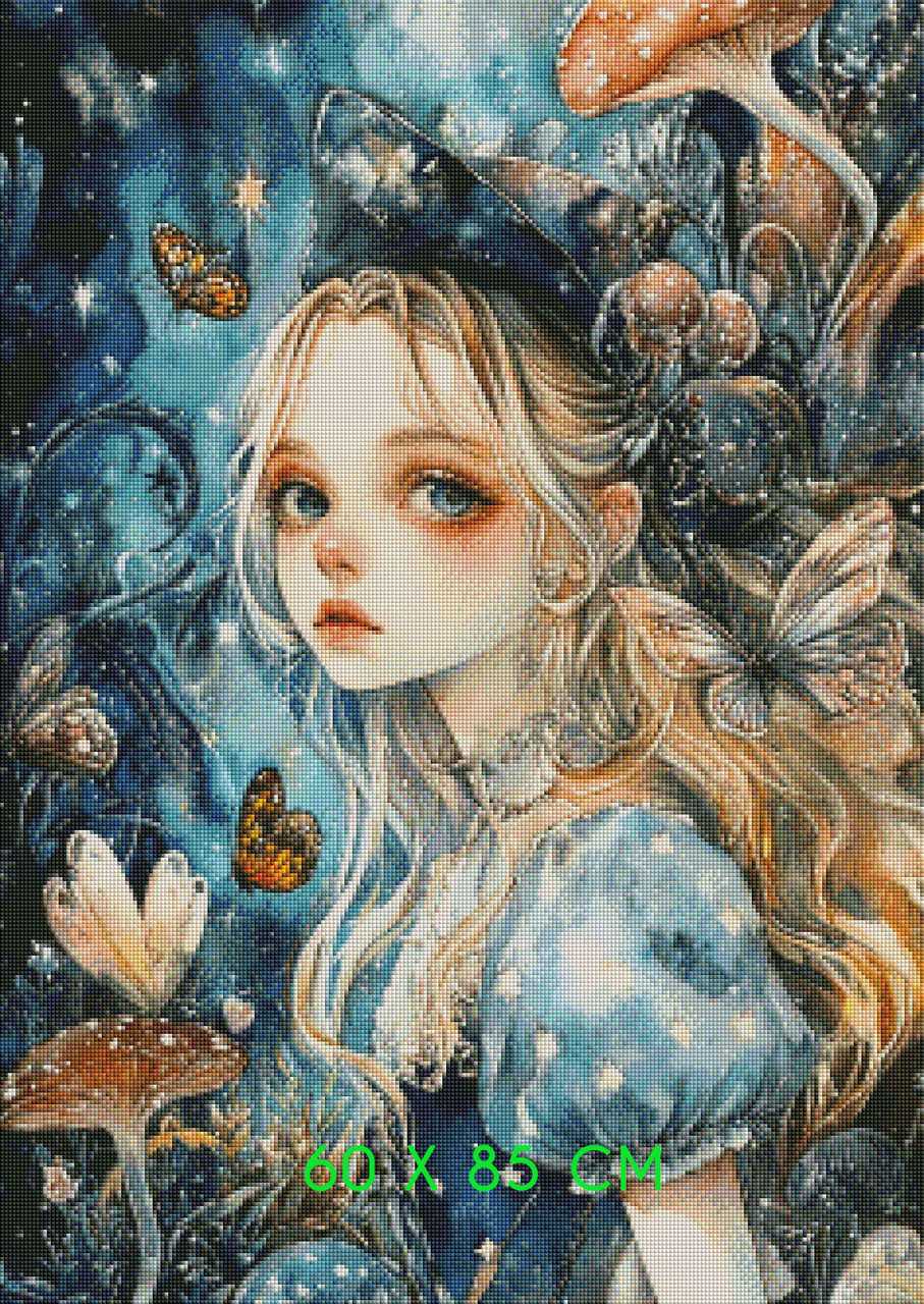 Alice in the Midnight Garden – Licensed Diamond Art Kit by Sakura