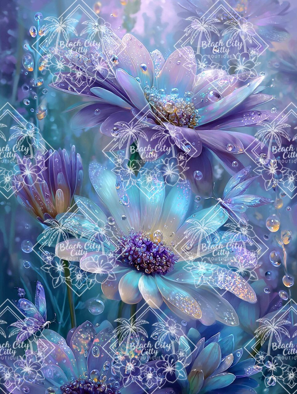 Iridescent Bloom Whisper – Licensed Diamond Art Kit by Sandrietta