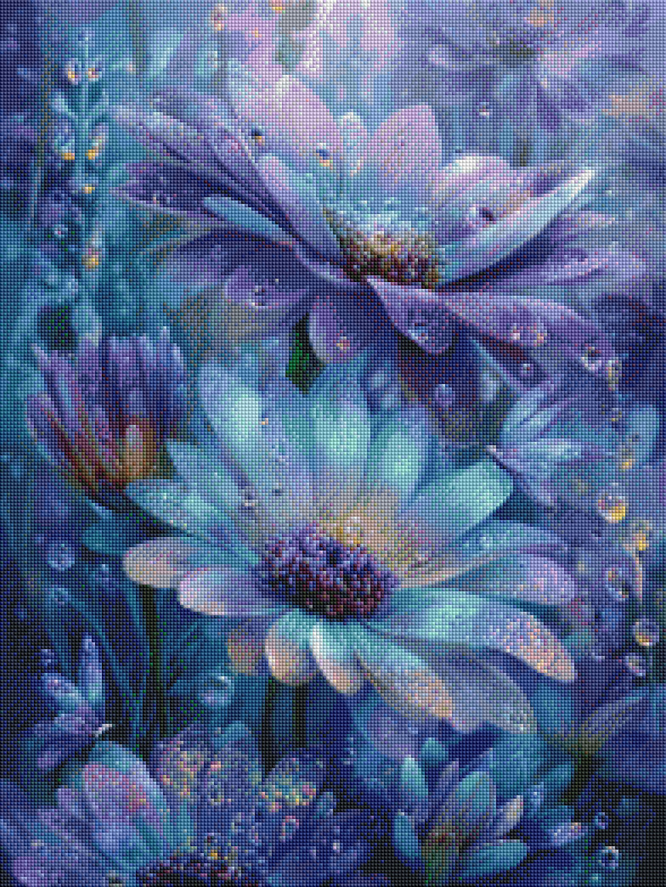 Iridescent Bloom Whisper – Licensed Diamond Art Kit by Sandrietta