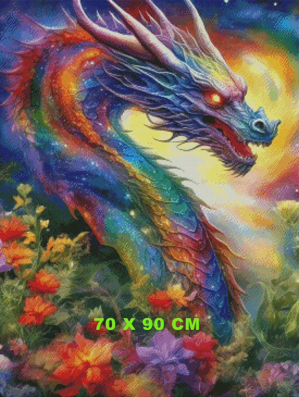 Celestial Garden Dragon - Diamond Art Kit Made to Order © Natasha Muir