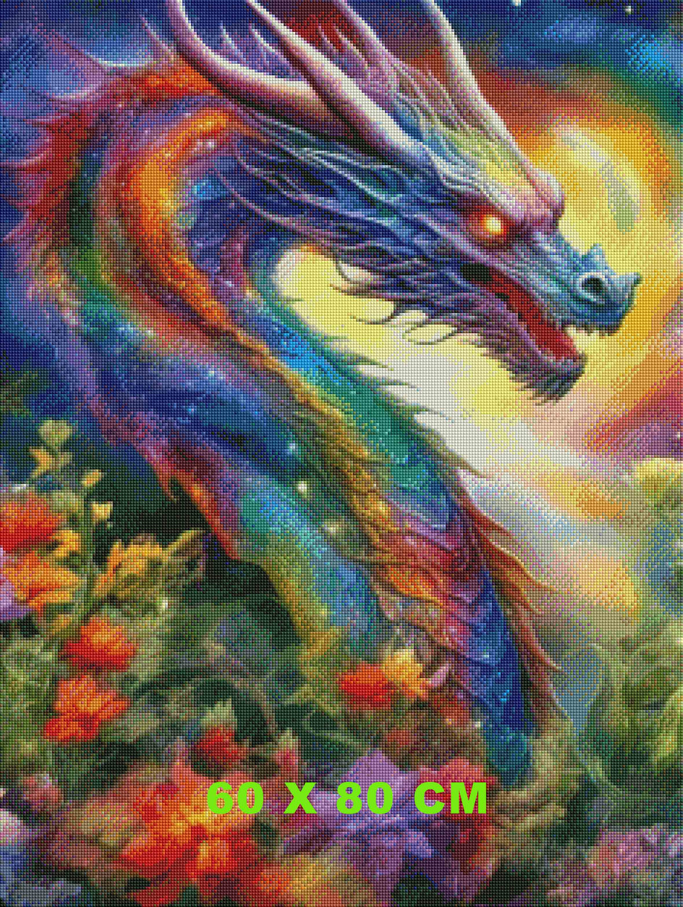 Celestial Garden Dragon - Diamond Art Kit Made to Order © Natasha Muir