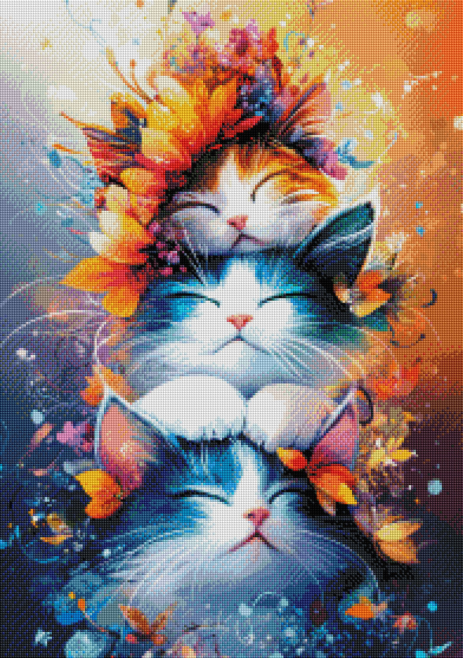 Rest Here – Gentle Cat Comfort – Licensed Diamond Art Kit by