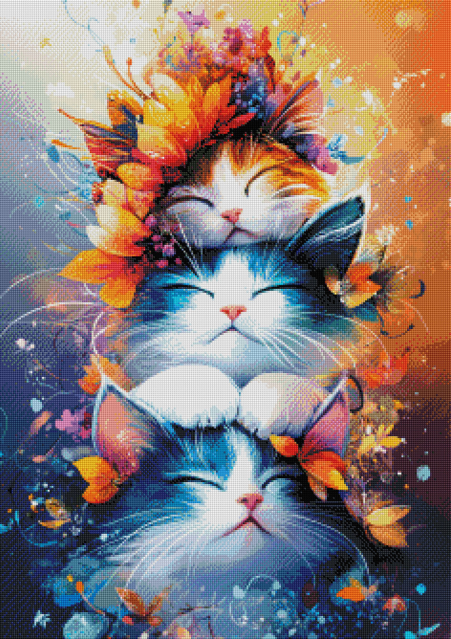 Rest Here – Gentle Cat Comfort – Licensed Diamond Art Kit by