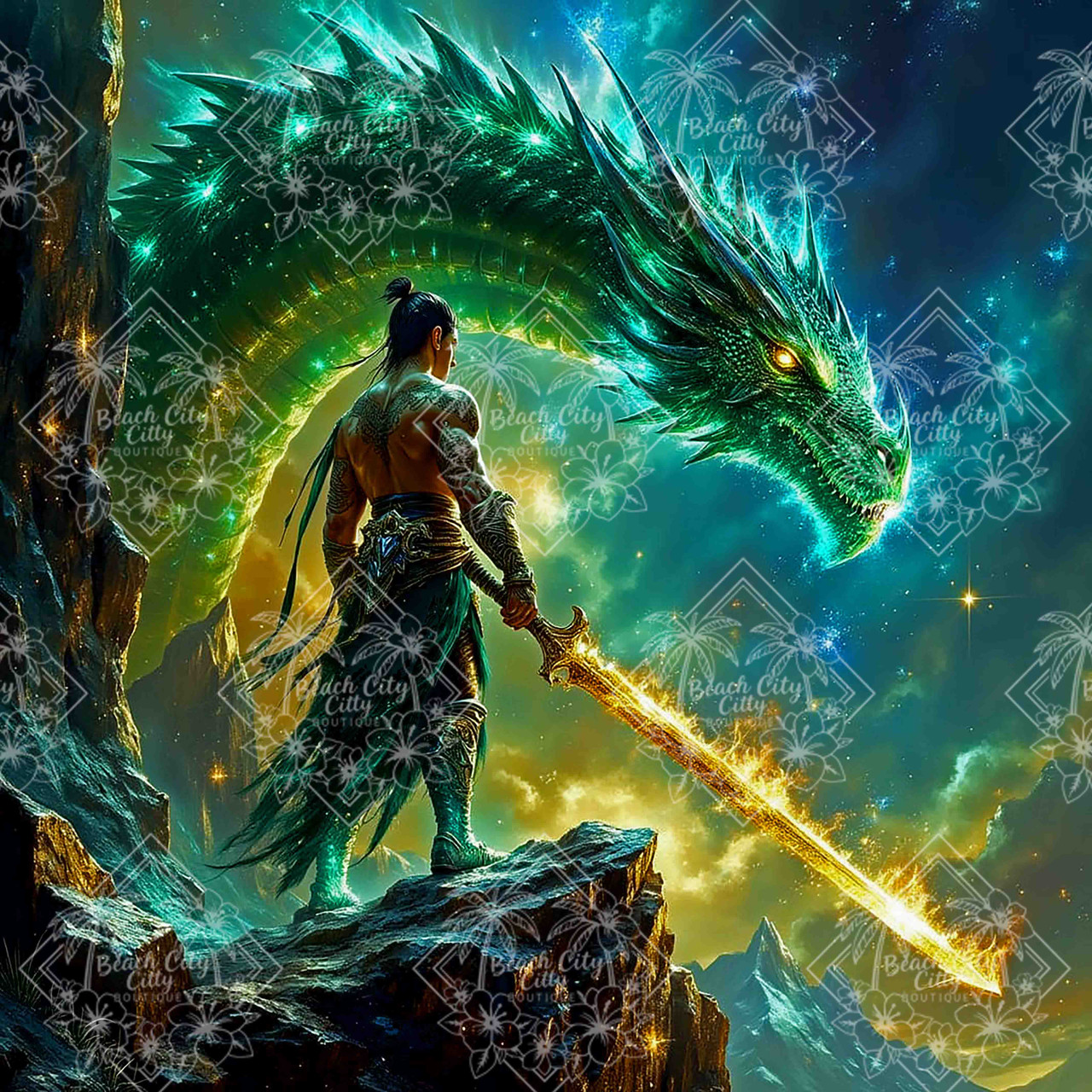 Celestial Dragon Oath - Diamond Art Kit Made to Order © Kelly Reins
