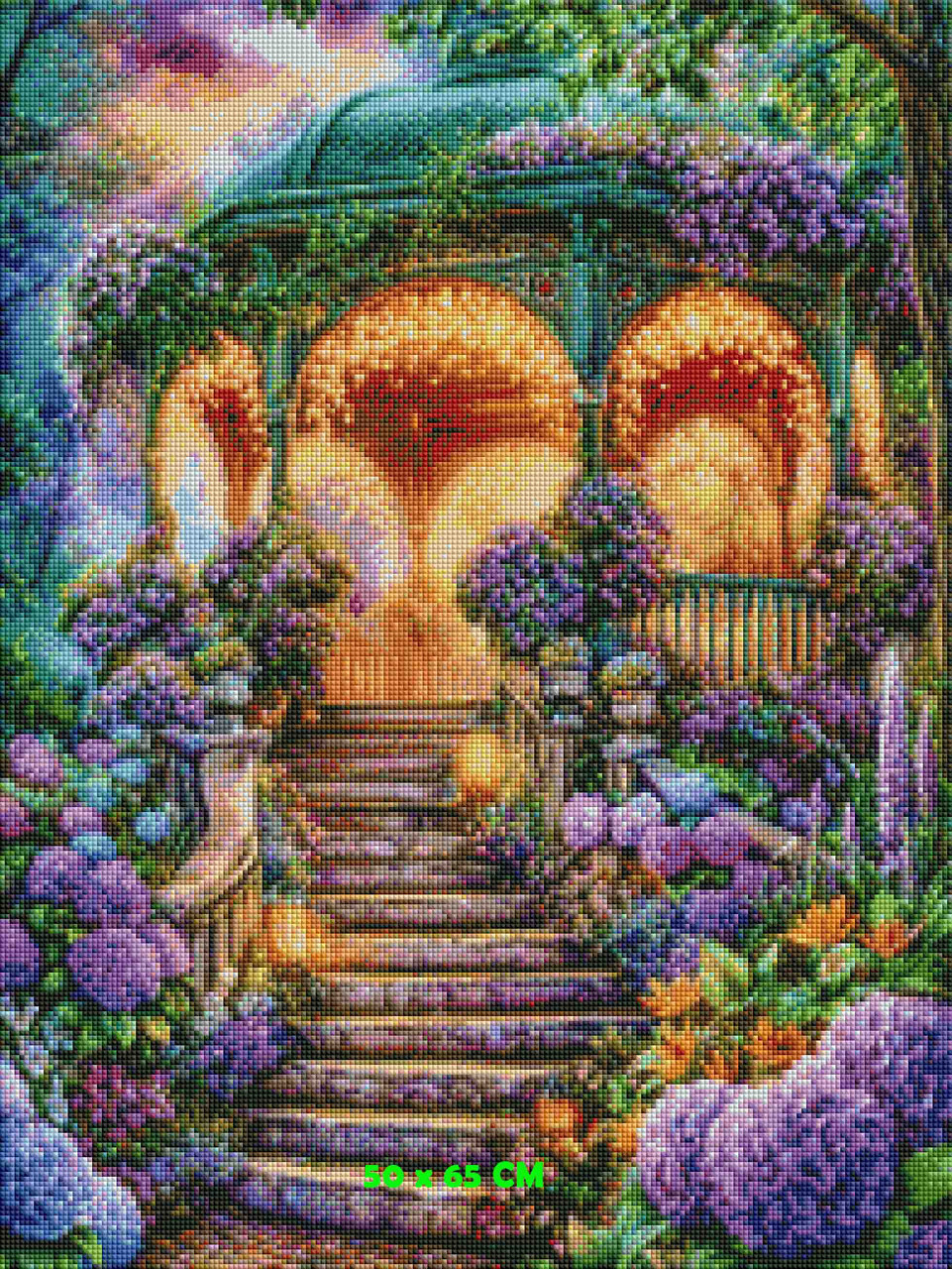 Hidden Garden Gazebo – Licensed Diamond Art Kit by Sandrietta
