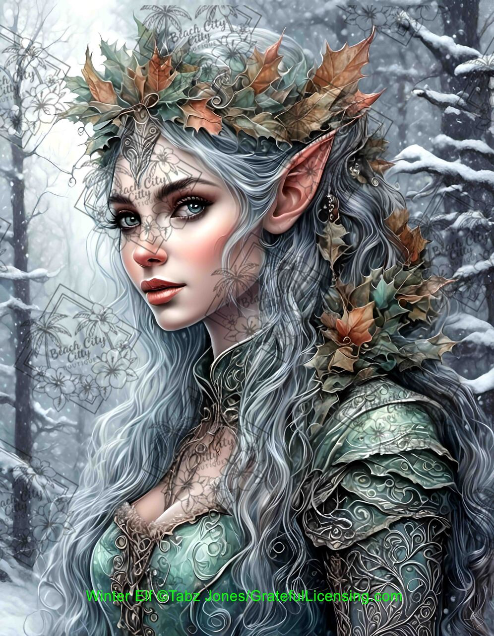 Winter Elf ©Tabz Jones - Diamond Art Kit Made to Order
