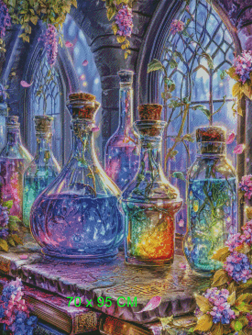 Enchanted Potion Bottles © Sandrietta – Licensed Diamond Art Kit