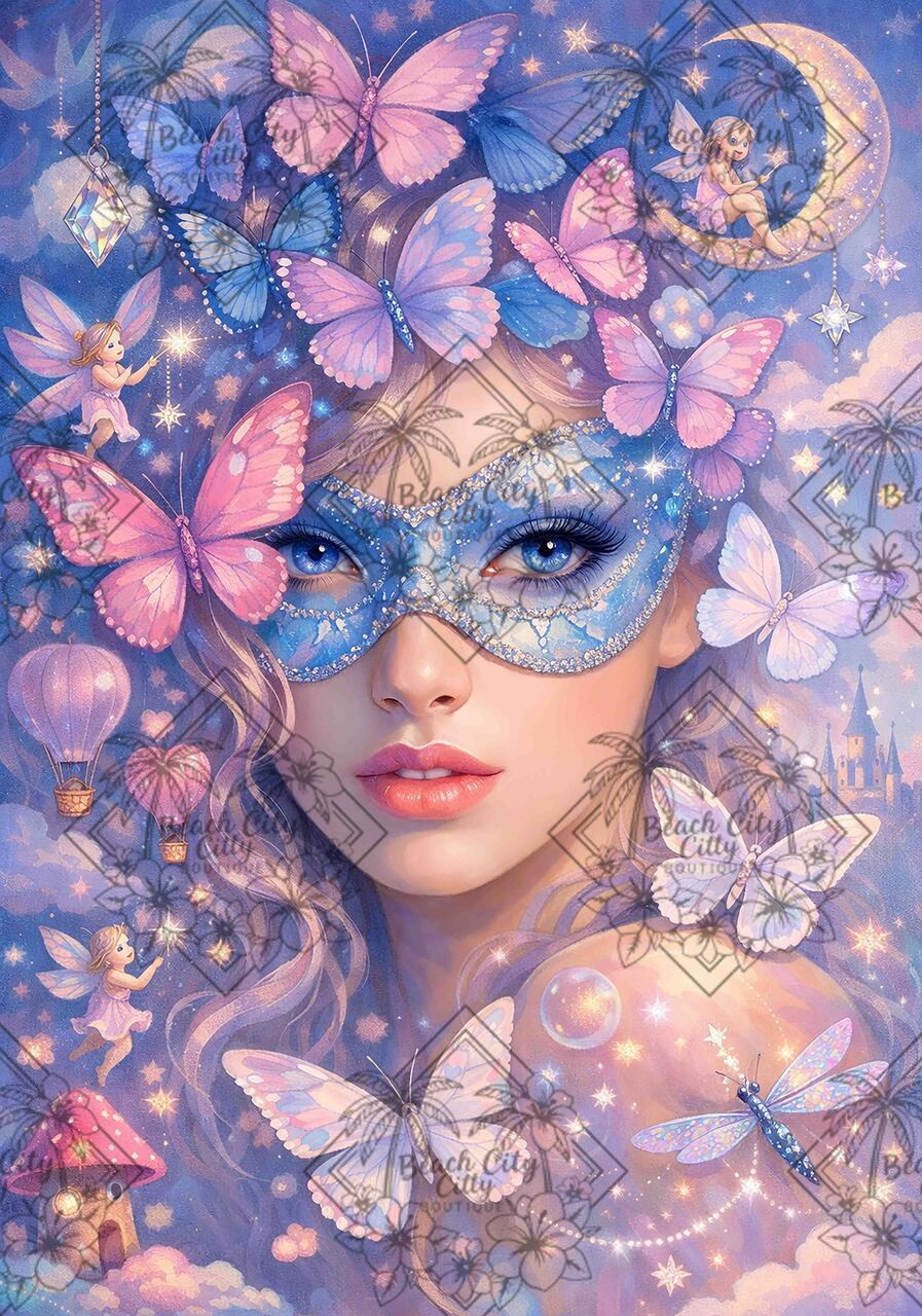 Moonlit Butterfly Reverie ©Cocomarshmallow Art – Licensed Diamond
