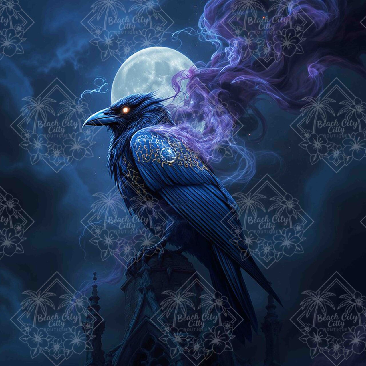 Ethereal Night Raven © Natasha Muir - Diamond Art Kit Made to Order