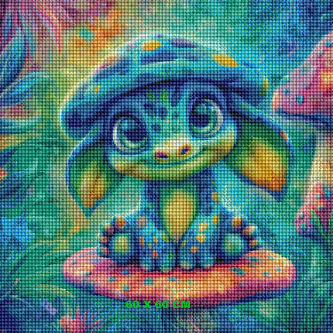 Mushroom Forest Sprite ©Sweet Loco AI – Licensed Diamond Art Kit