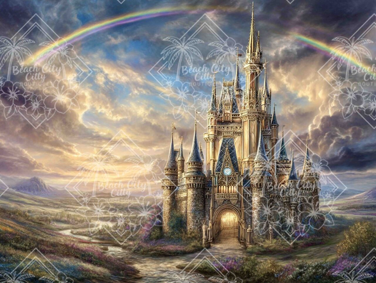 Rainbow Castle Dream – Licensed Diamond Art Kit by Sandrietta