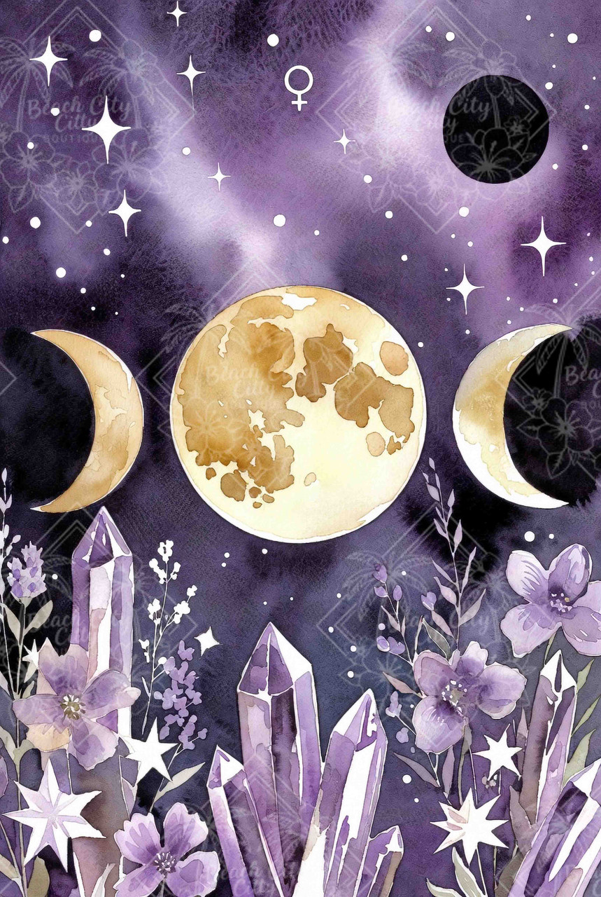 Celestial Crystal Moon © Dreamy Witch– Licensed Diamond Art Kit