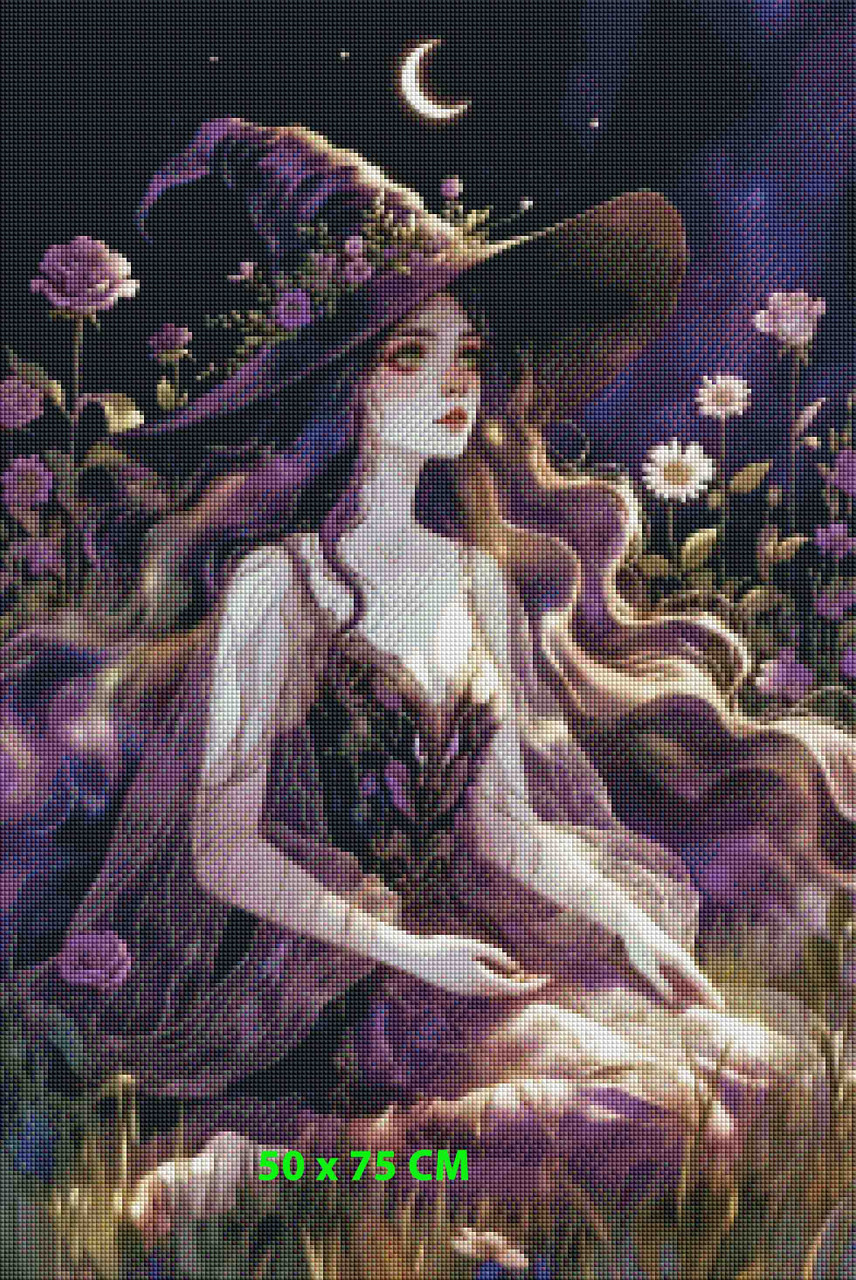 Starlit Witch Garden © Dreamy Witch– Licensed Diamond Art Kit