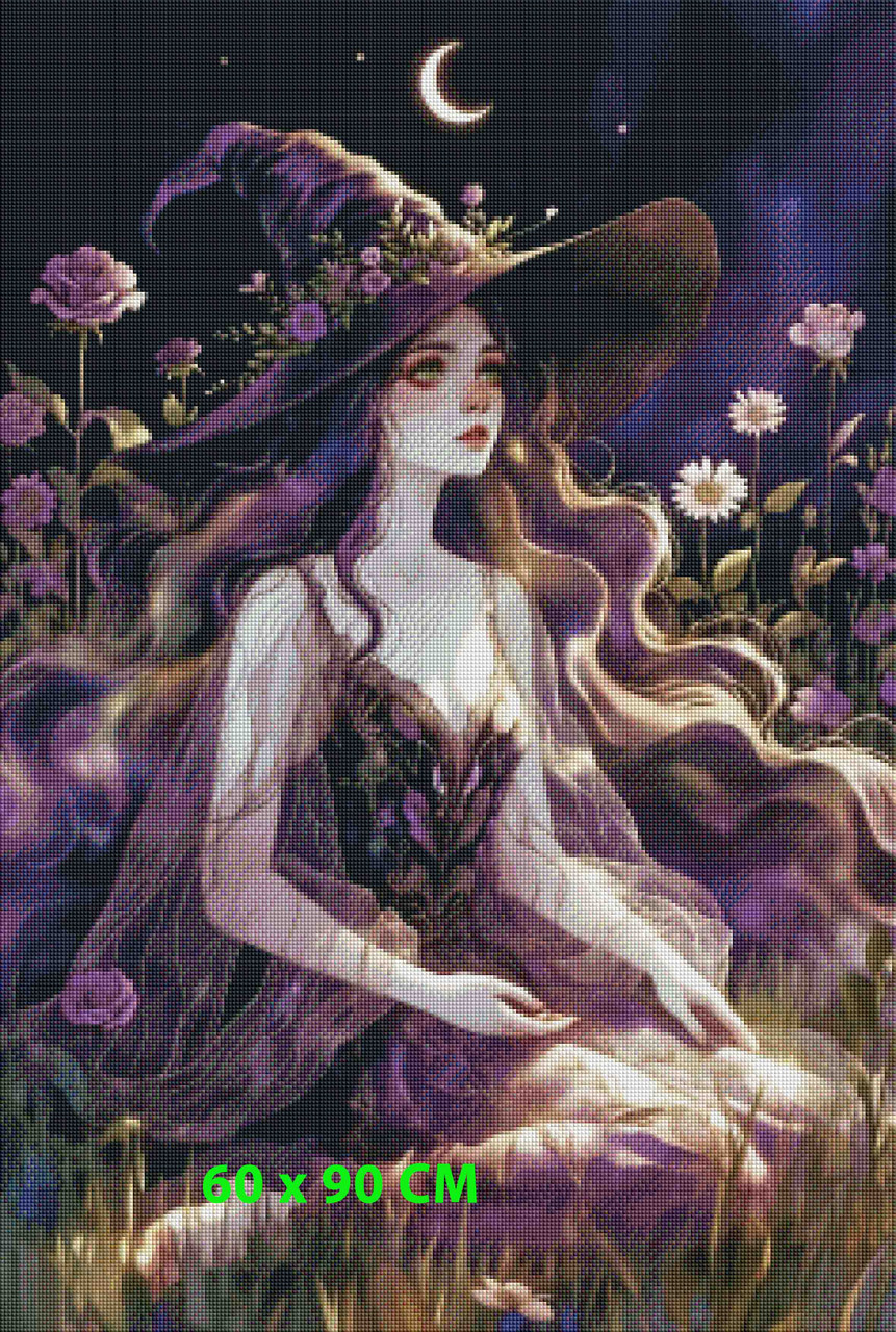 Starlit Witch Garden © Dreamy Witch– Licensed Diamond Art Kit