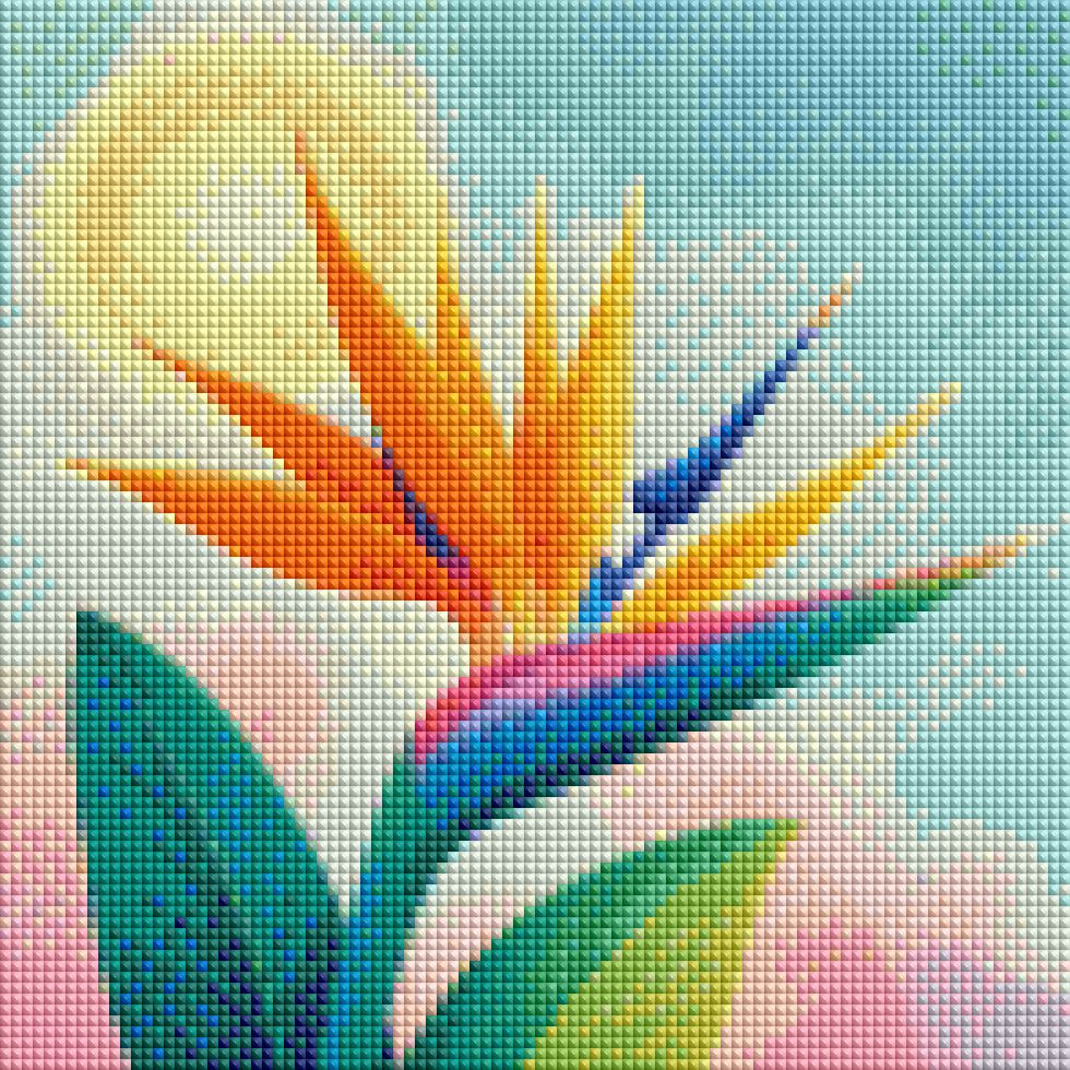 Sunset Paradise Bloom ©1000 No Kotoba – Licensed Diamond Art Kit