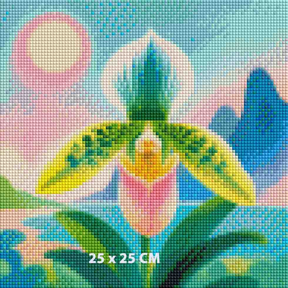 Orchid of Serenity ©1000 No Kotoba – Licensed Diamond Art Kit