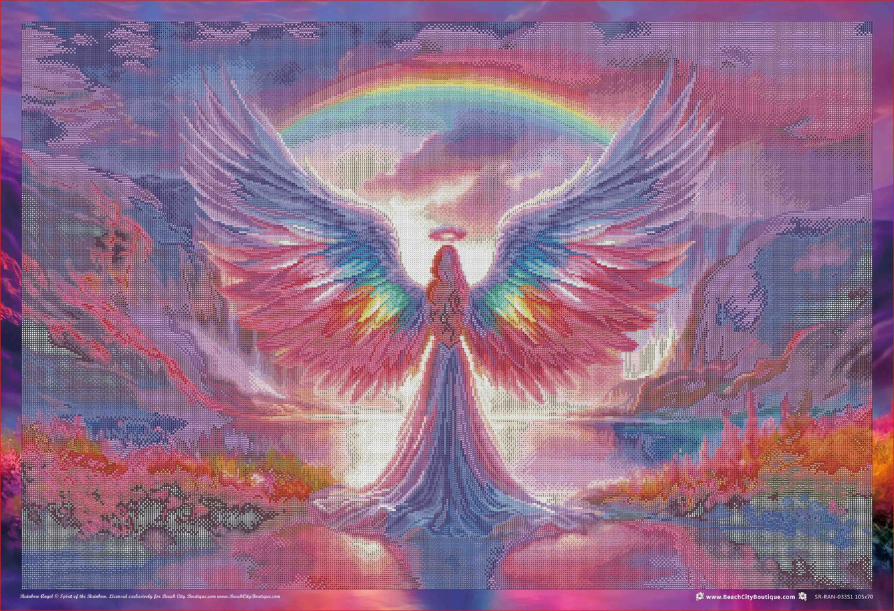 Rainbow Angel © Spirit of the Rainbow 100% Hand-Rendered - Made to