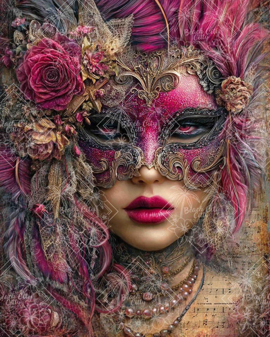 Velvet Masquerade Enchantment ©Ray Spark Digital Art. Licensed