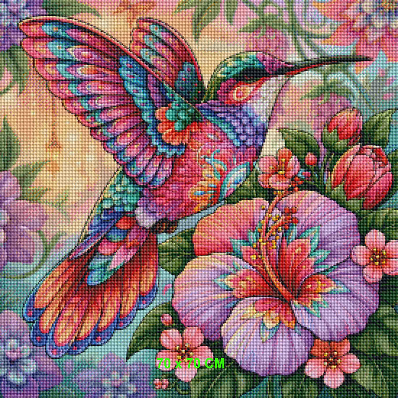 Garden Jewel Hummingbird ©Finira Art – Licensed Diamond Art Kit