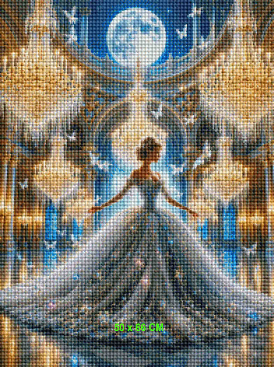 Moonlit Crystal Ballroom ©Sandrietta – Licensed Diamond Art Kit