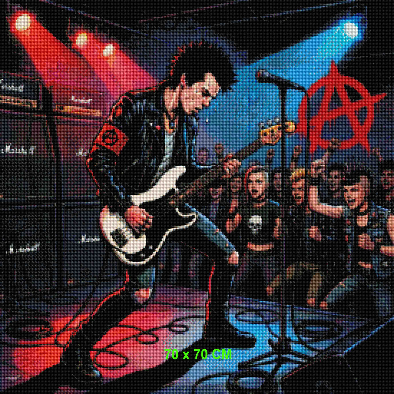 アート・デザイン・音楽 punk / steven wells Punk Party – ©Kristin Schwenke Block Licensed Diamond Art Kit