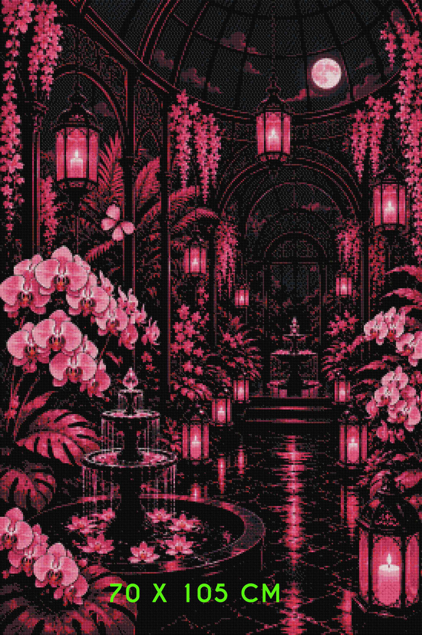 Midnight Orchid Conservatory © Kelly Reins - Pink & Black Diamond