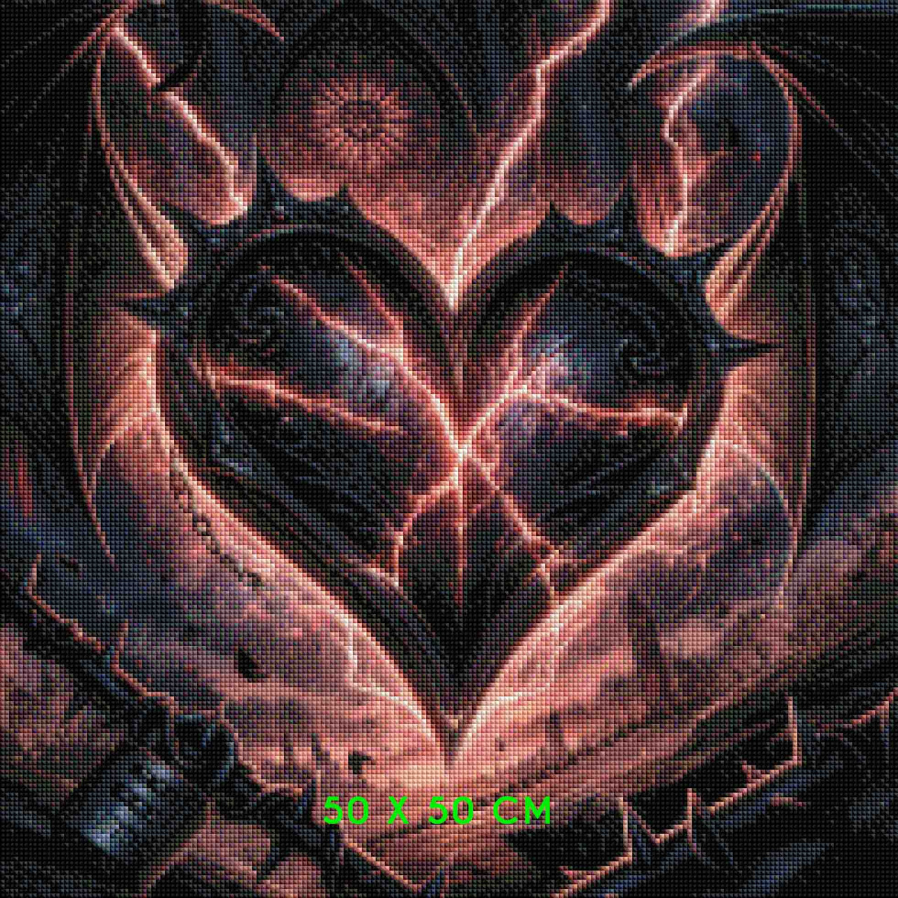Electric Heart Prison ©Sweet Loco AI – Licensed Diamond Art Kit