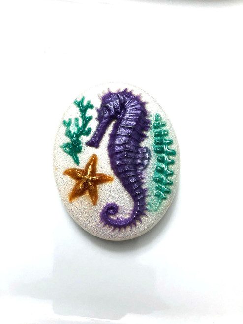 Beach City Boutique Seahorse Soap, Oval 