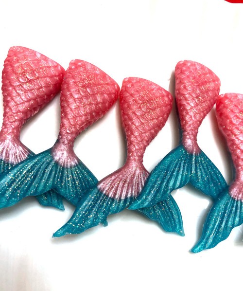 Beach City Boutique 10 Mermaid Tail Soaps Pink & Blue 