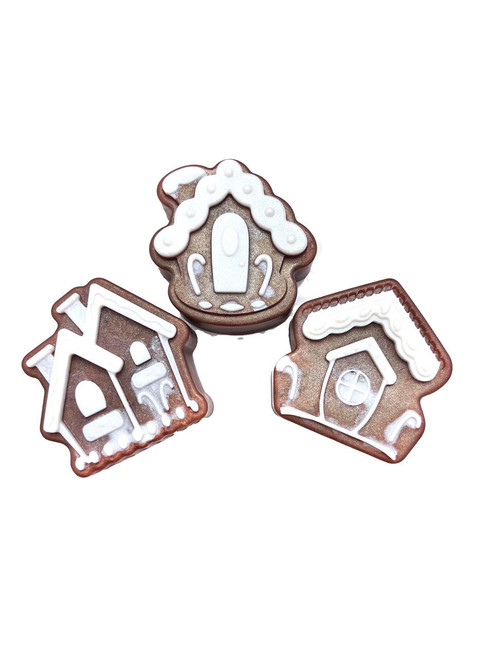 Beach City Boutique Gingerbread House Christmas Stocking Stuffers, Guest Sized Holiday Soap, Ready to Gift
