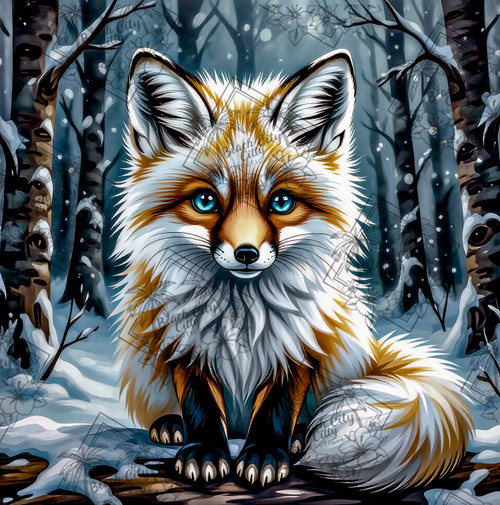 Enchanted Polar Fox Diamond Art Kit