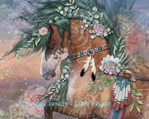 Earth's Heart
Earth’s Heart is a breathtaking diamond art kit featuring a majestic horse adorned with intricate tribal-inspired patterns, flowing green-tinted mane, and delicate floral accents. The artwork blends nature and spirit, symbolizing harmony, strength, and freedom. With feathers, succulents, and ethereal details woven into the design, this piece radiates beauty and soulful energy—perfect for horse lovers, nature enthusiasts, and collectors of mystical art. A stunning addition to your diamond art collection, Earth’s Heart brings creativity, calm, and inspiration to your crafting journey.