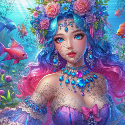 Ocean Jewel Enchantress – Licensed Diamond Art Kit by Taza Creations