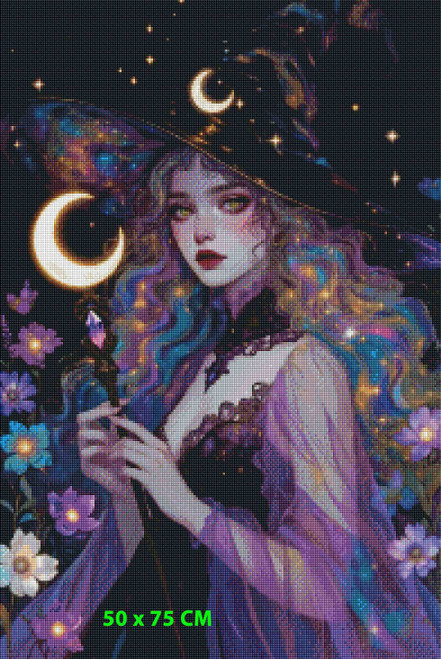 Celestial Witch Light  © Dreamy Witch– Licensed Diamond Art Kit  - Made to Order
