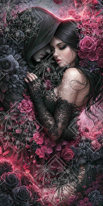 Thorned Rose Requiem ©Sweet Loco AI – Licensed Diamond Art Kit
