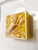 Beach City Boutique Pineapple Soap, Square, Gold, Silver, or Off White Accents 