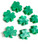 Beach City Boutique Lucky Charm: Clover Embeds Soap - Set of 8 Pieces - Saint Patrick's Day DIY Favors 