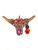 Beach City Boutique Longhorn Steer Freshie with Glitter and Leaf Tag